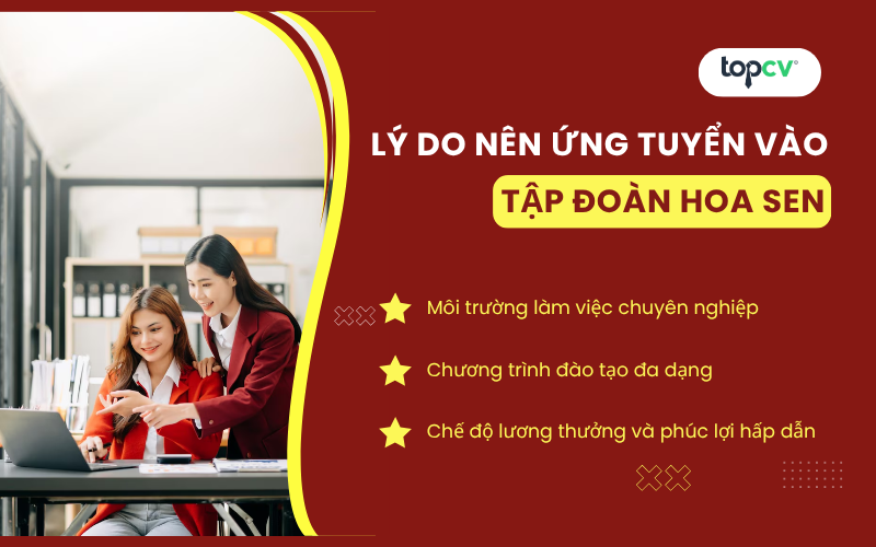 Lý do bạn nên ứng tuyển vào Tập đoàn Hoa Sen